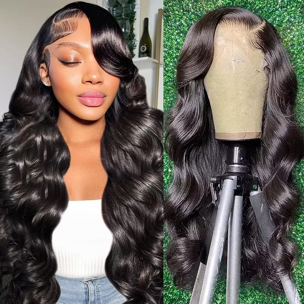 Body Wave 13X4 HD Lace Front Wigs Human Hair Pre Plucked Unprocessed Brazilian Virgin Human Hair With Baby Hair Bleached Knots - Brennas Hair
