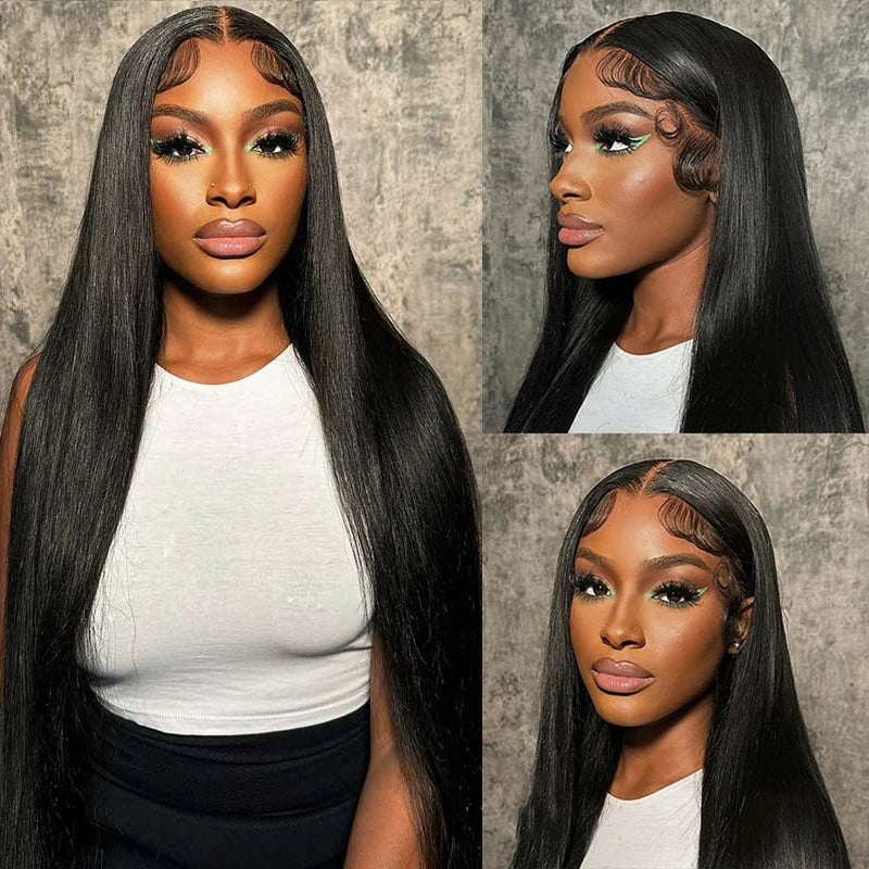 Buy 1 Get 2 - 13x1 Straight T Part Lace Wig + P4/27 Highlight With Bang Wig