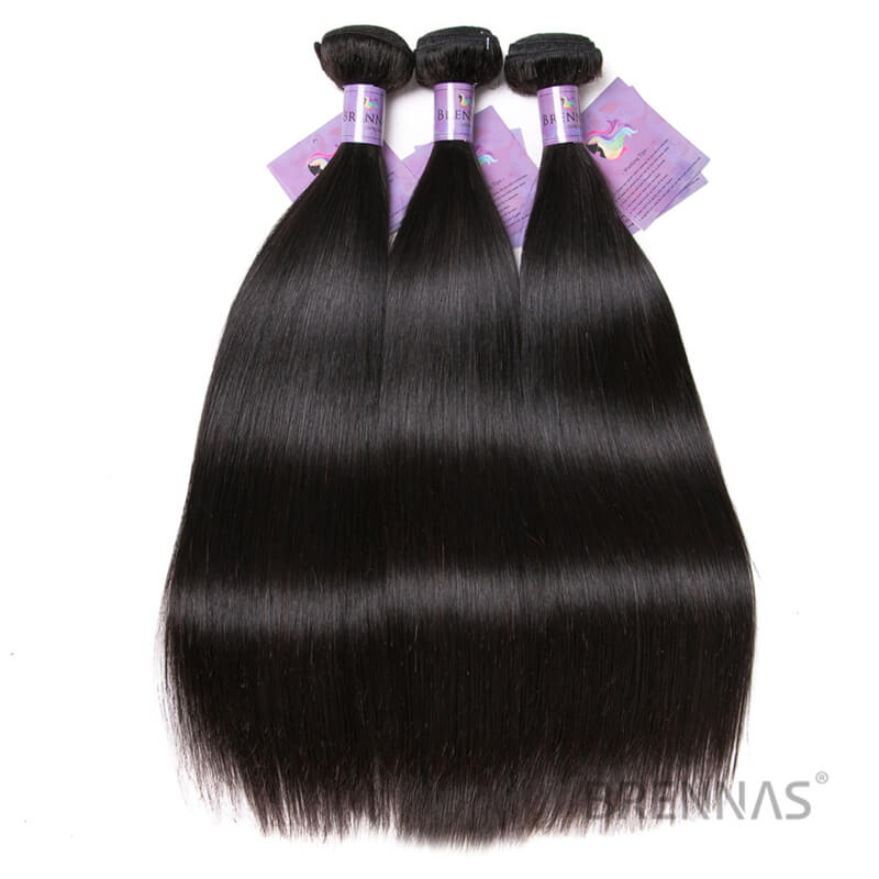 3 Bundles Pcs/pack Hair Brazilian Straight Virgin Hair | Brennas Hair 