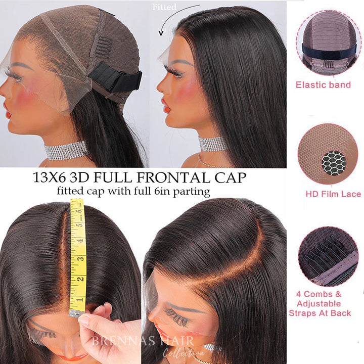 13x6 3D Full Frontal Cap