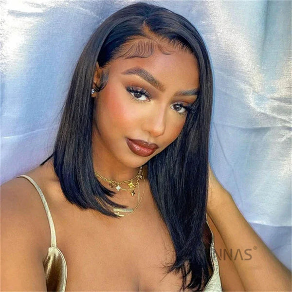  Bob wig straight human hair lace front wigs