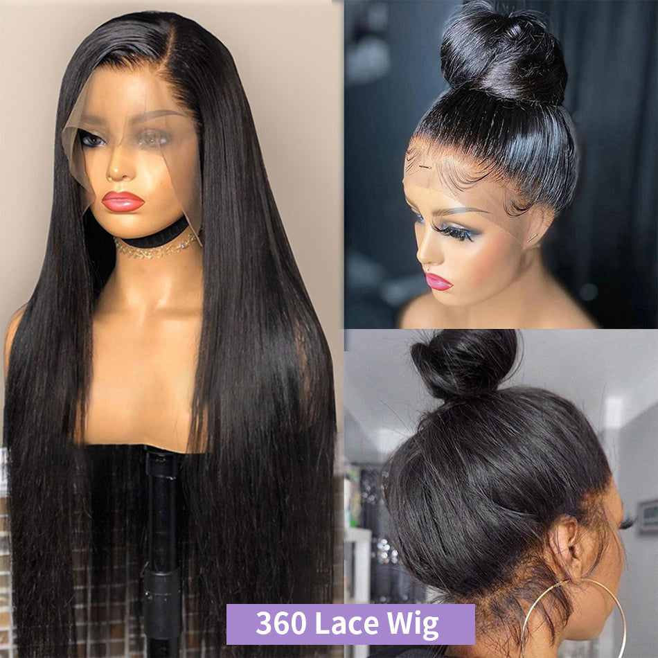 Straight 360 Lace Wigs