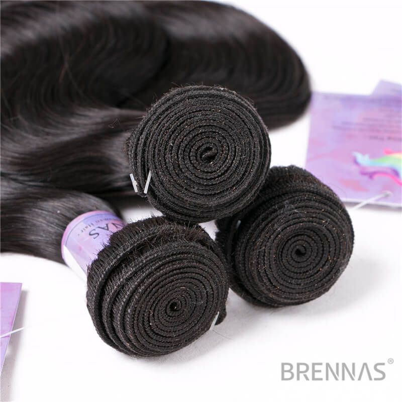 Brennas Hair Body Wave Hair 3 Bundles With Frontal High Quality Brazilian Virgin Human Hair Lace Frontal Closure With Bundles