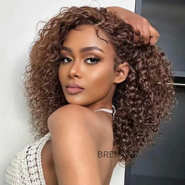 curly hd lace front human hair bob wigs 