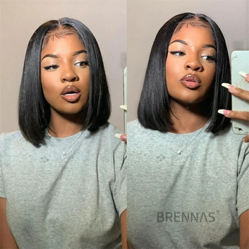 straight short human hair lace wigs 