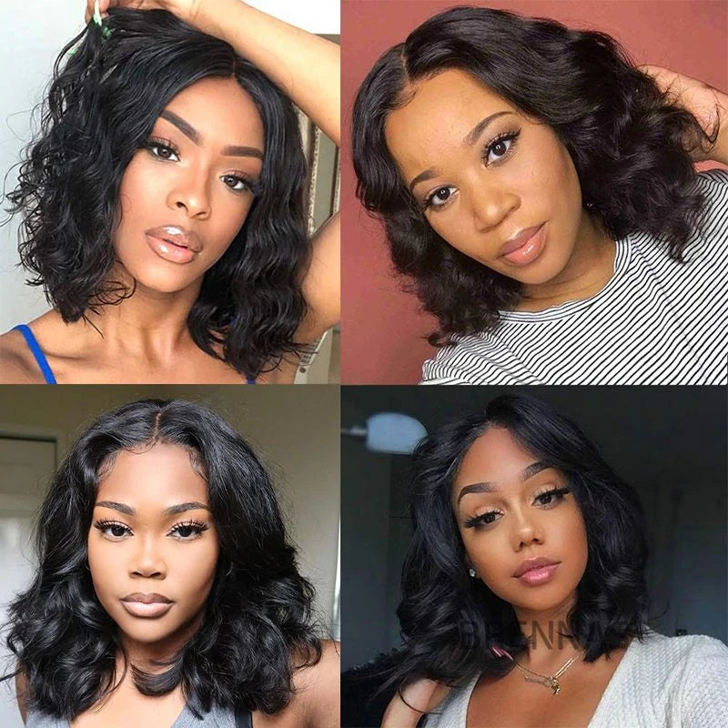 Body Wave Bob Wig 13x4 Peruvian Body Wave Lace Front Wigs | Brennas Hair