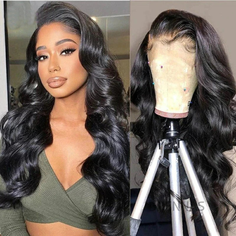 Brennas Hair Body Wave 13X4 HD Lace Front Wigs Human Hair Pre Plucked Unprocessed Brazilian Virgin Human Hair With Baby Hair Bleached Knots
