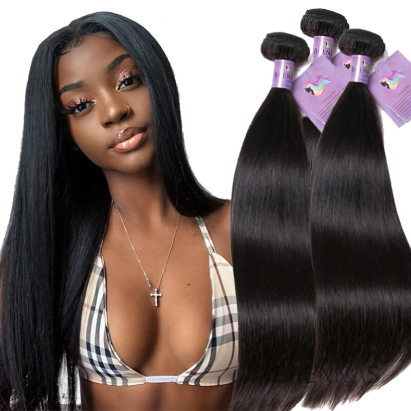 3 Bundles Pcs/pack Hair Brazilian Straight Virgin Hair | Brennas Hair 