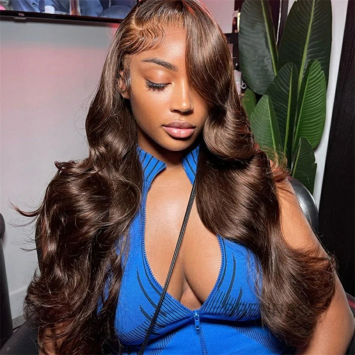 brown hd lace wig colored human hair wigs