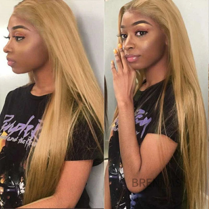 hd human hair blonde lace front wig 