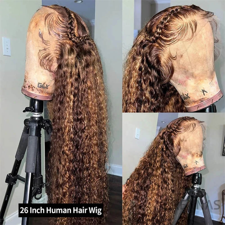 highlighted human hair wigs